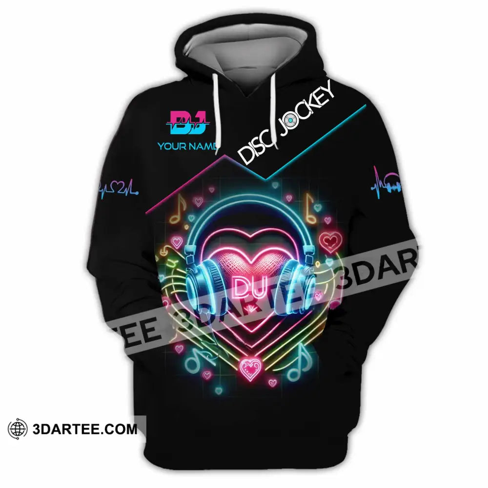 Unisex Shirt Custom Name Dj Hoodie Polo Long Sleeve / S T-Shirt