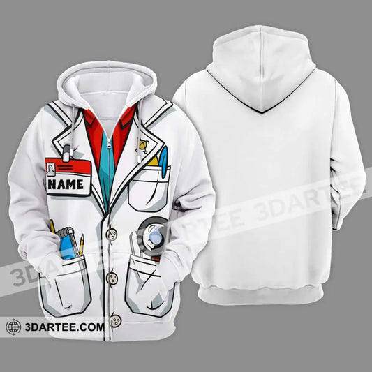 Unisex Shirt - Custom Name Doctor Zipper Hoodie / S T-Shirt