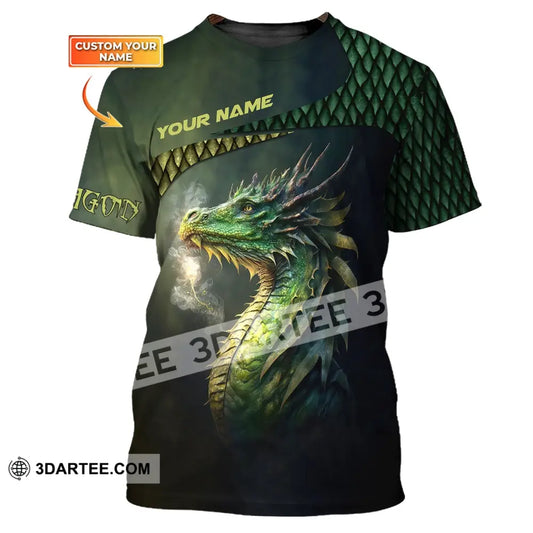 Unisex Shirt Custom Name Dragon T-Shirt 3D Lover Gift