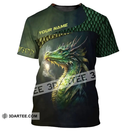 Unisex Shirt Custom Name Dragon T-Shirt 3D Lover Gift / S