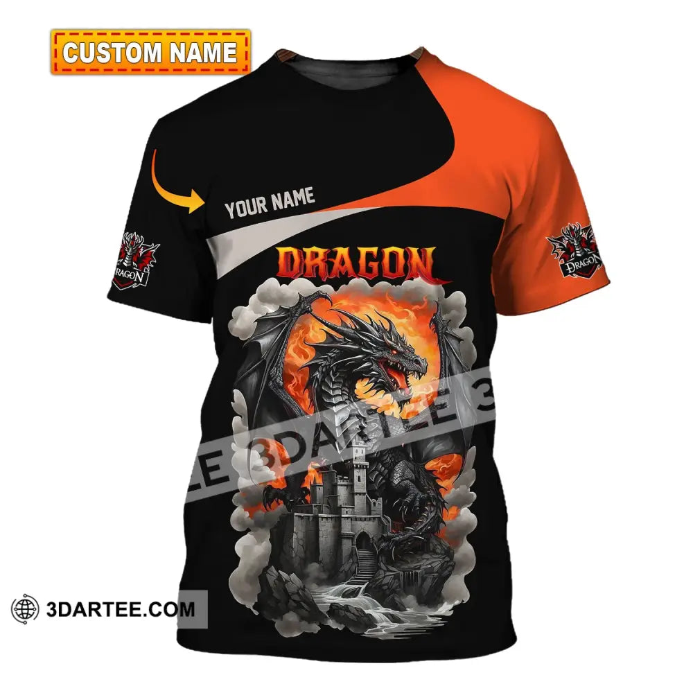 Unisex Shirt Custom Name Dragon T-Shirt Hoodie Long Sleeve T-Shirt