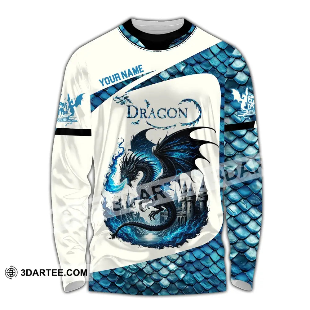 Unisex Shirt Custom Name Dragon T-Shirt Hoodie Long Sleeve / S T-Shirt