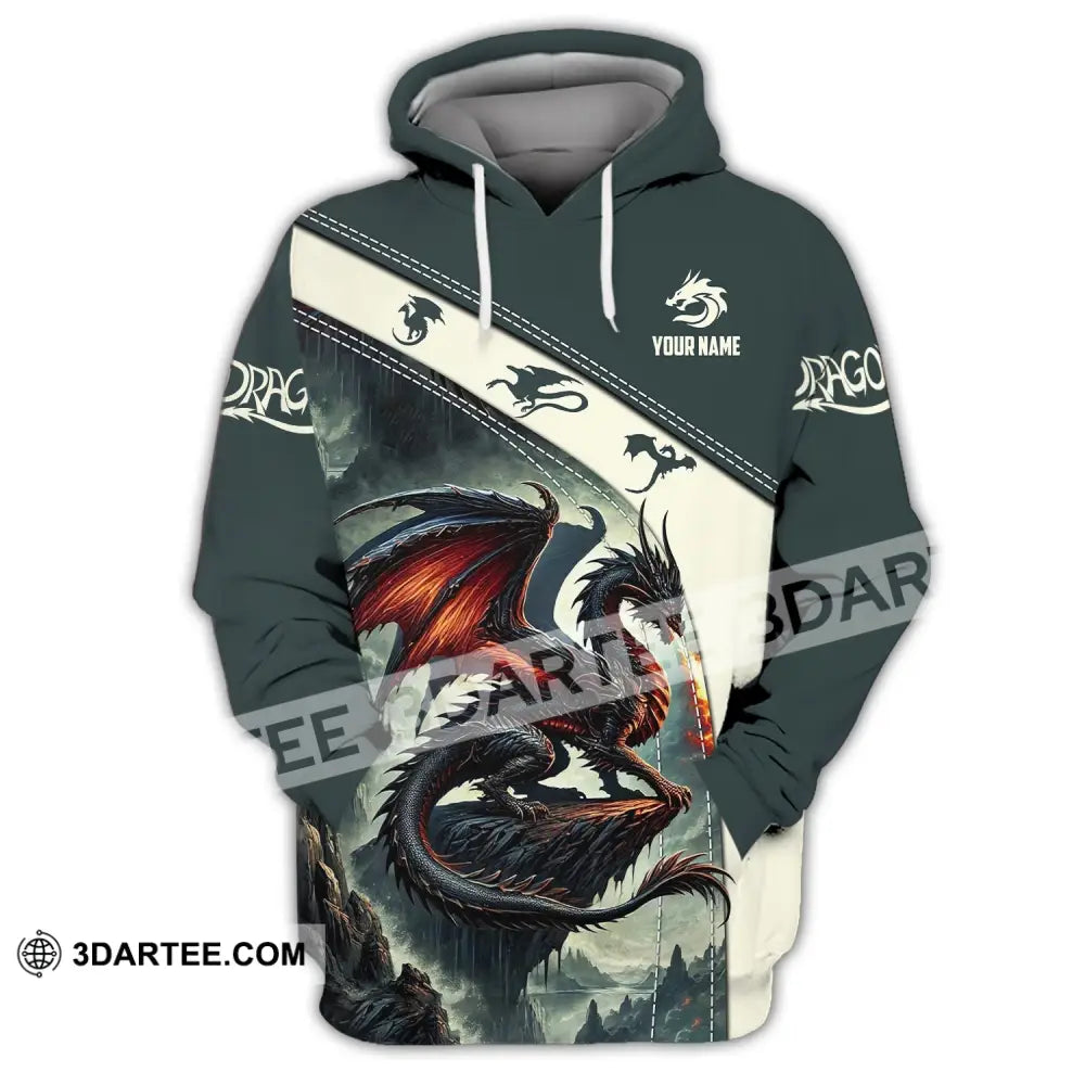 Unisex Shirt Custom Name Dragon T-Shirt Hoodie Long Sleeve / S T-Shirt