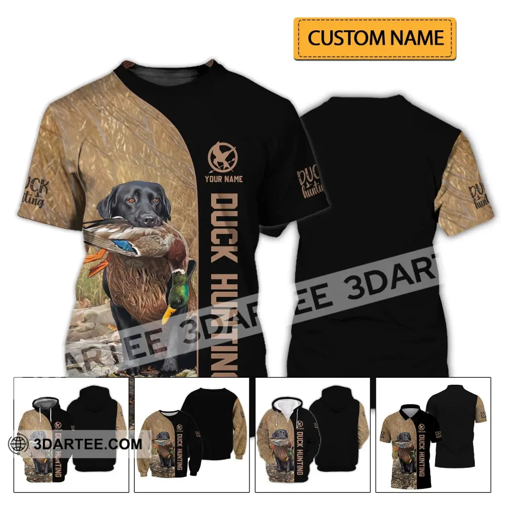 Unisex Shirt - Custom Name Duck Hunting T-Shirt