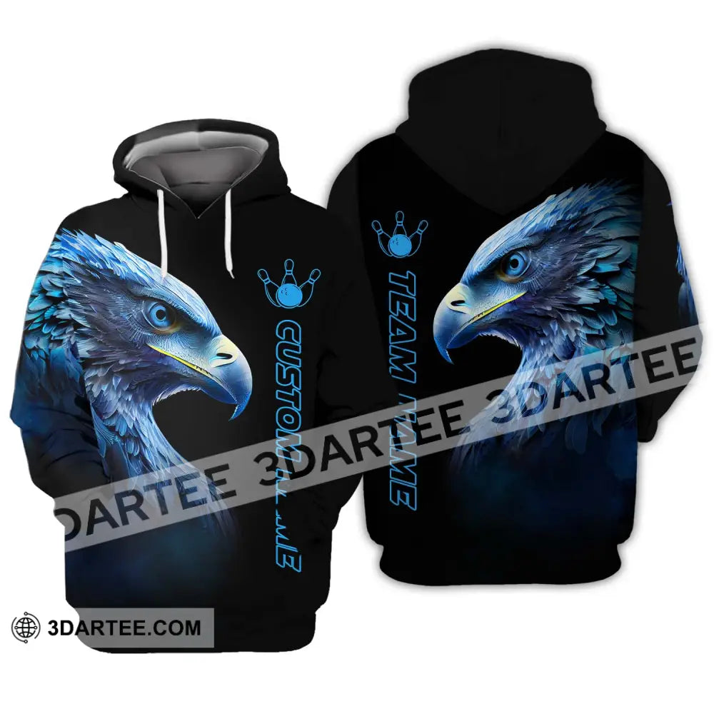 Unisex Shirt - Custom Name Eagle For Lover 3D T-Shirt Hoodie / S T-Shirt