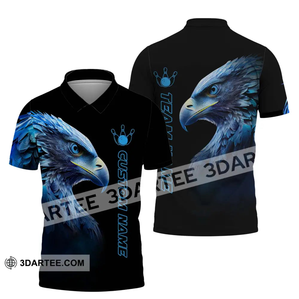 Unisex Shirt - Custom Name Eagle For Lover 3D T-Shirt Polo / S T-Shirt