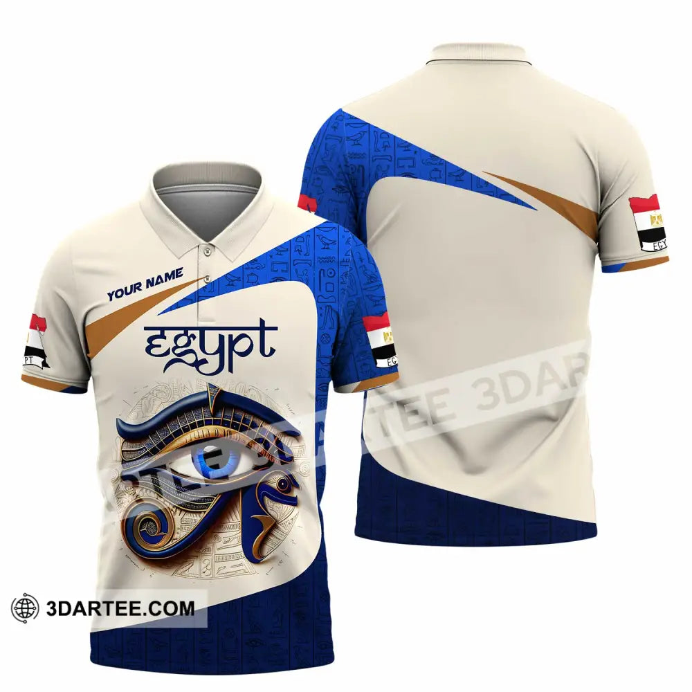 Unisex Shirt Custom Name Egypt Lover Gift Polo / S T-Shirt