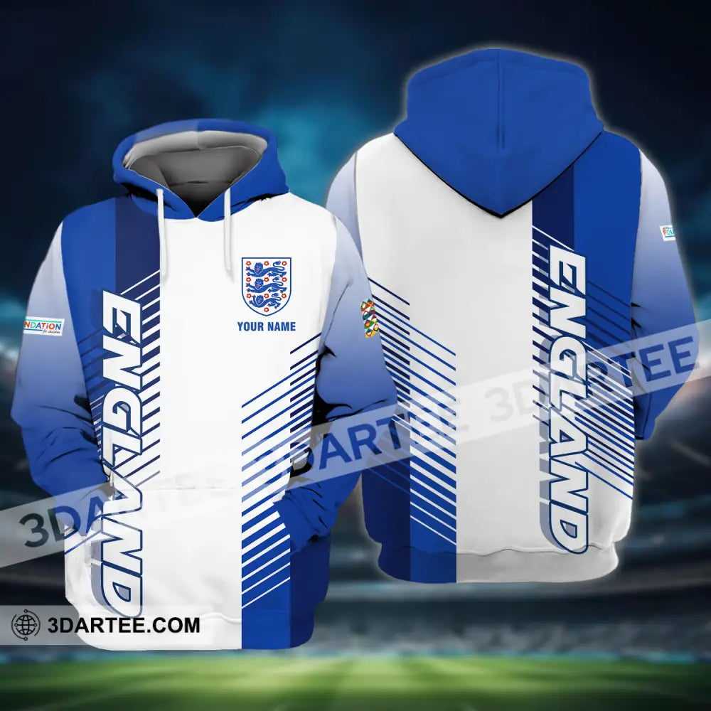 Unisex Shirt - Custom Name England Euro 2024 Hoodie / S T-Shirt