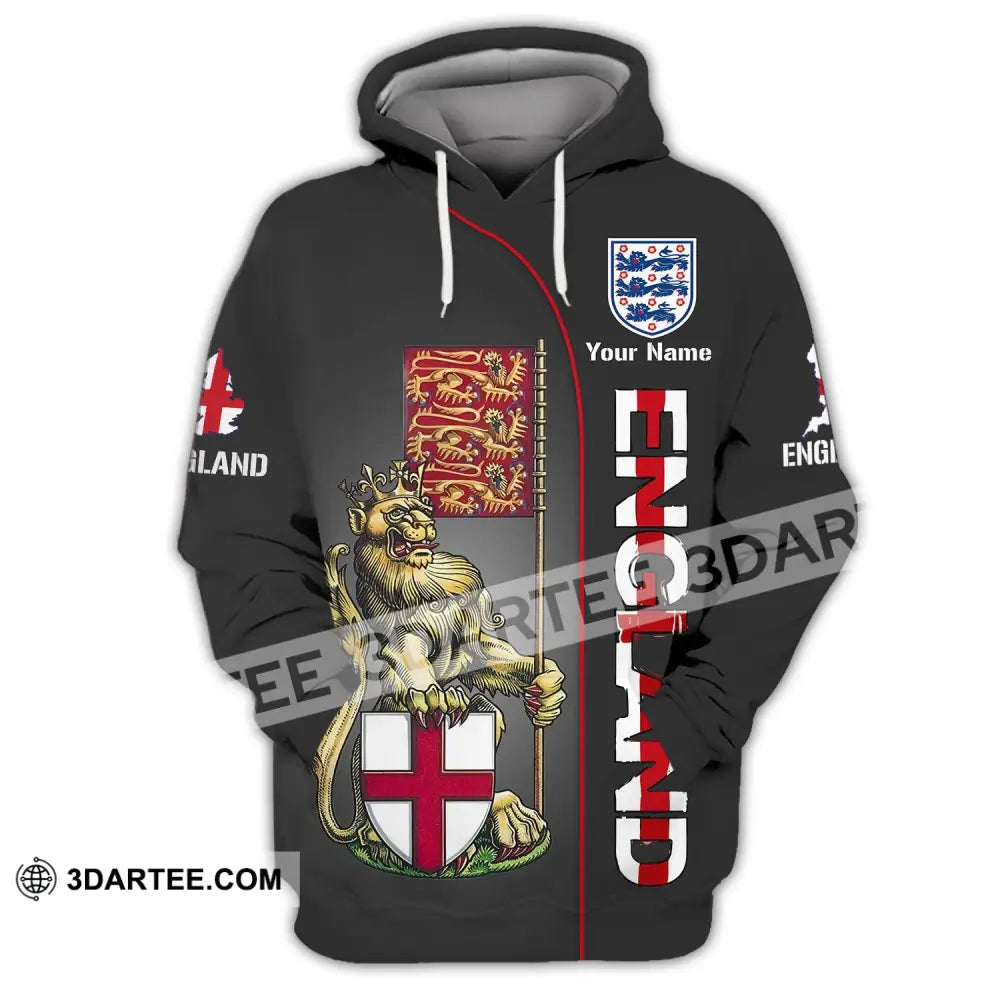 Unisex Shirt - Custom Name England Hoodie / S T-Shirt