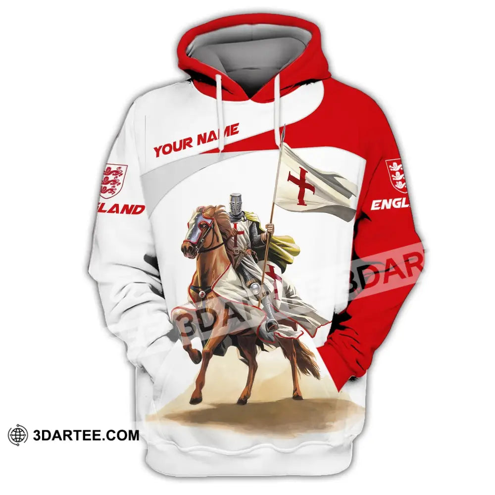 Unisex Shirt Custom Name England Knight English Hoodie Gift For / S T-Shirt