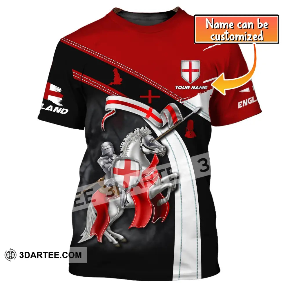 Unisex Shirt Custom Name England Knight English Hoodie T-Shirt