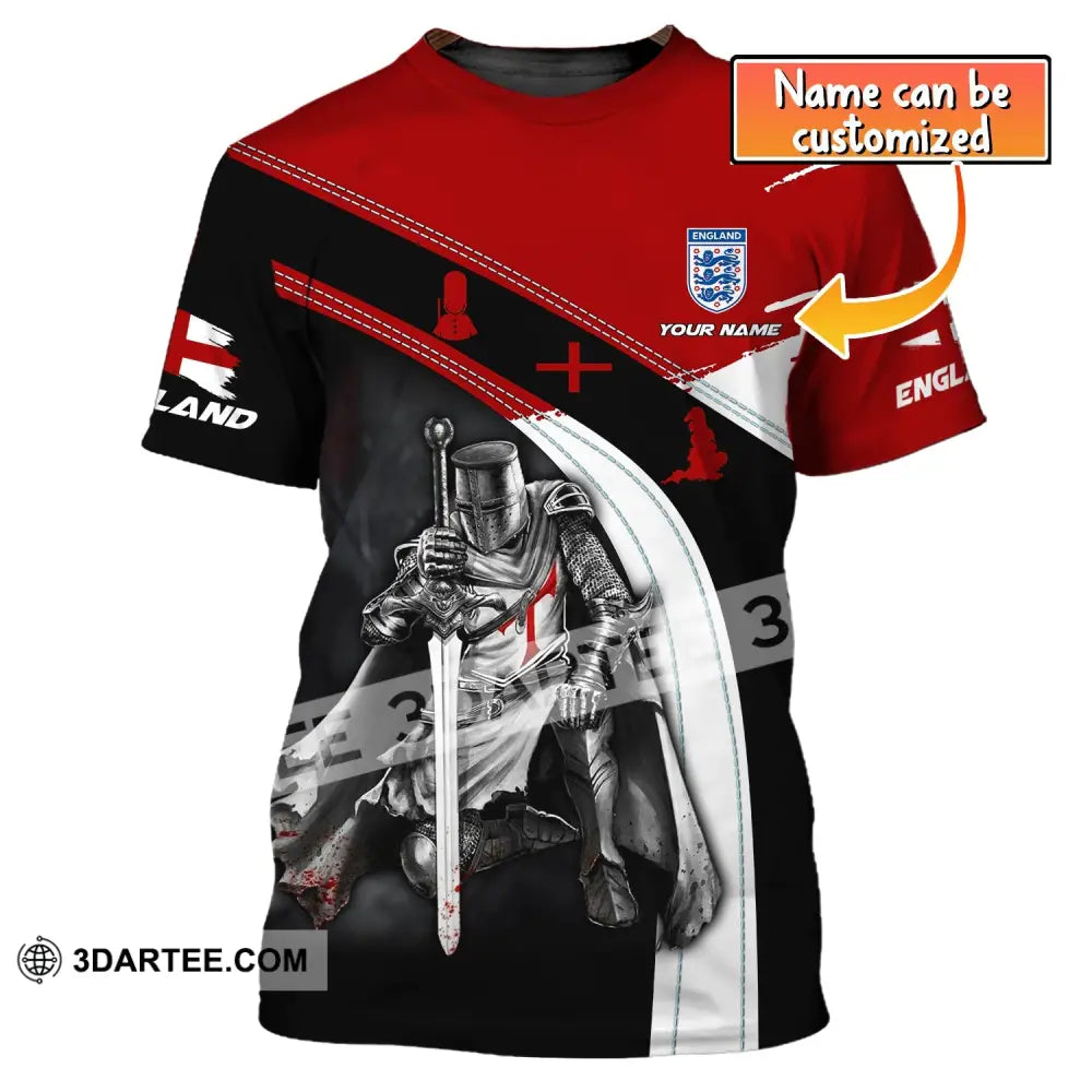 Unisex Shirt Custom Name England Knight English T-Shirt