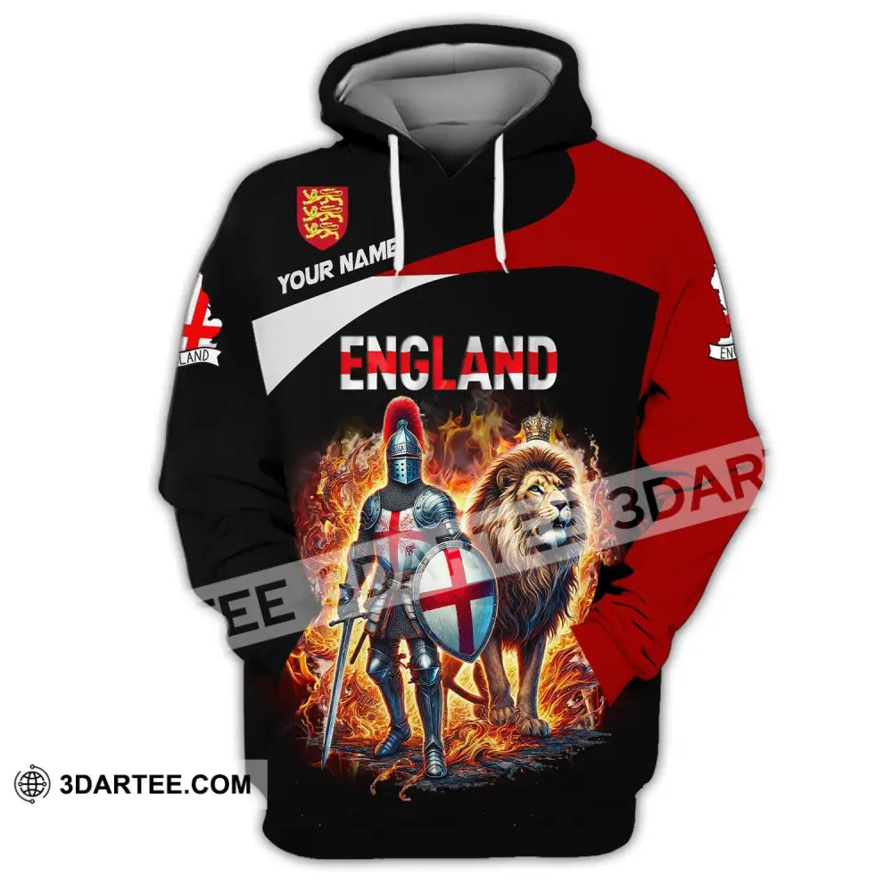 Unisex Shirt Custom Name England Polo Long Sleeve English Gift Hoodie / S T-Shirt