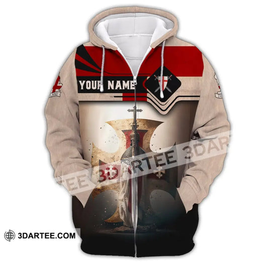 Unisex Shirt Custom Name England Polo Long Sleeve English Gift Zipper Hoodie / S T-Shirt