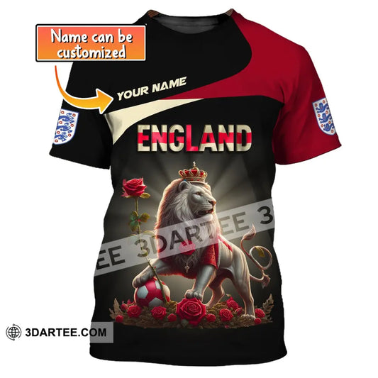 Unisex Shirt Custom Name England T-Shirt Pride Gift