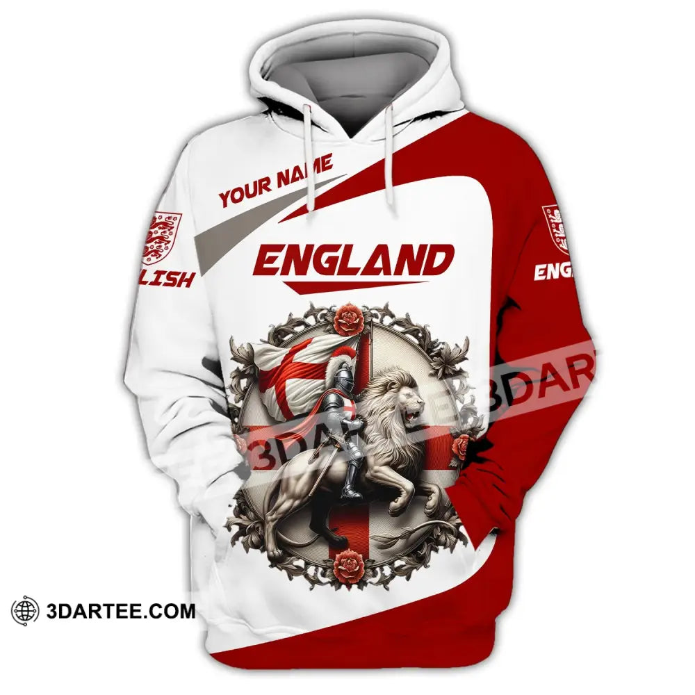 Unisex Shirt Custom Name England T-Shirt Pride Gift Hoodie / S