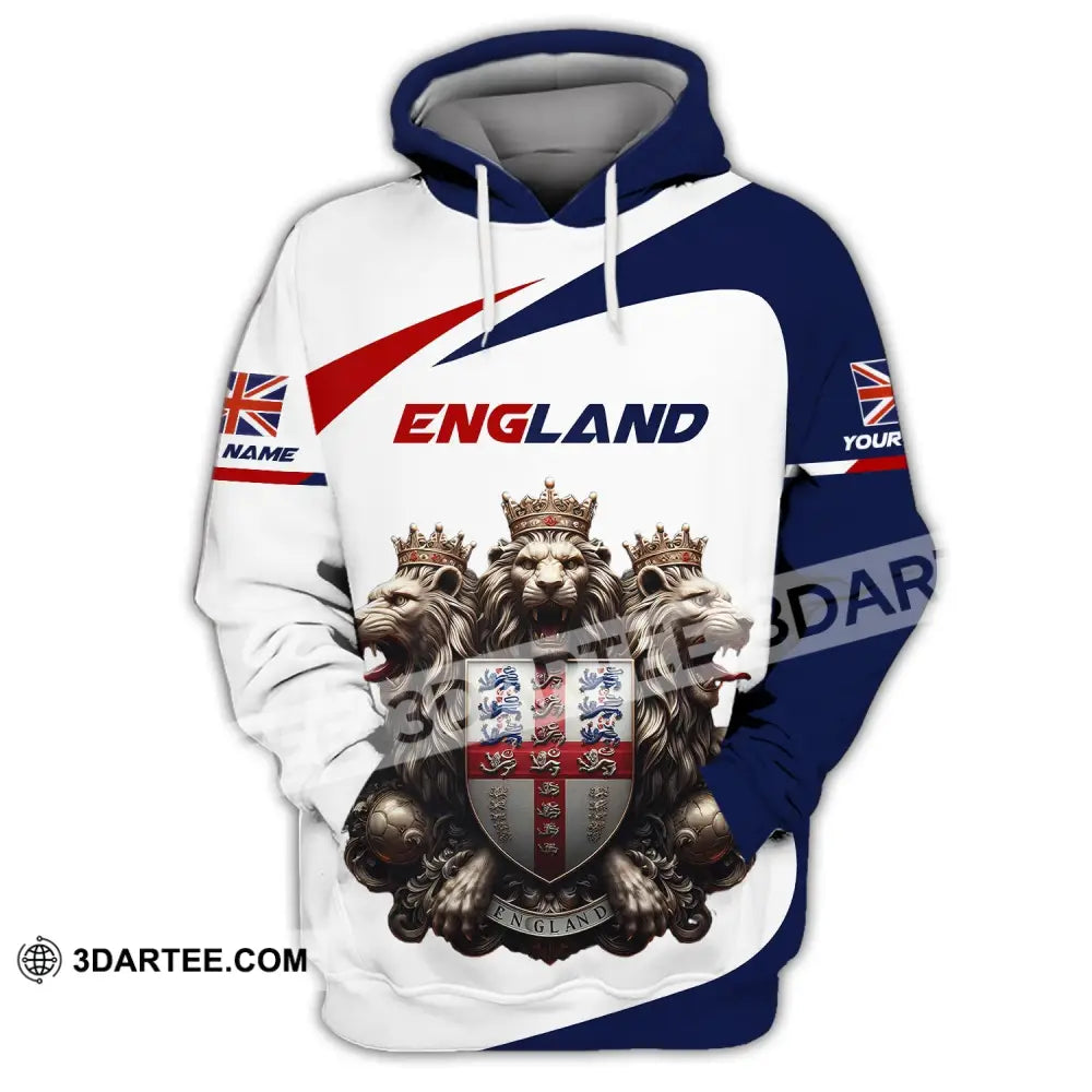 Unisex Shirt Custom Name England T-Shirt Pride Gift Hoodie / S