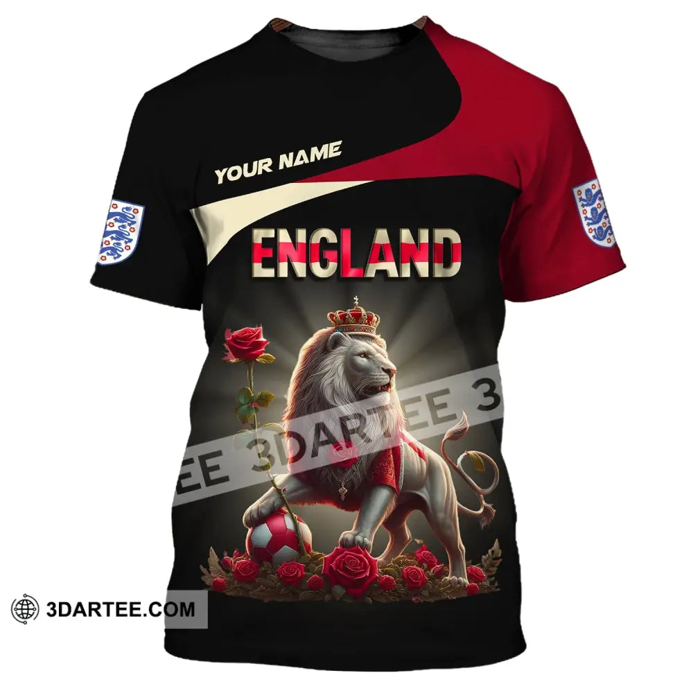 Unisex Shirt Custom Name England T-Shirt Pride Gift / S