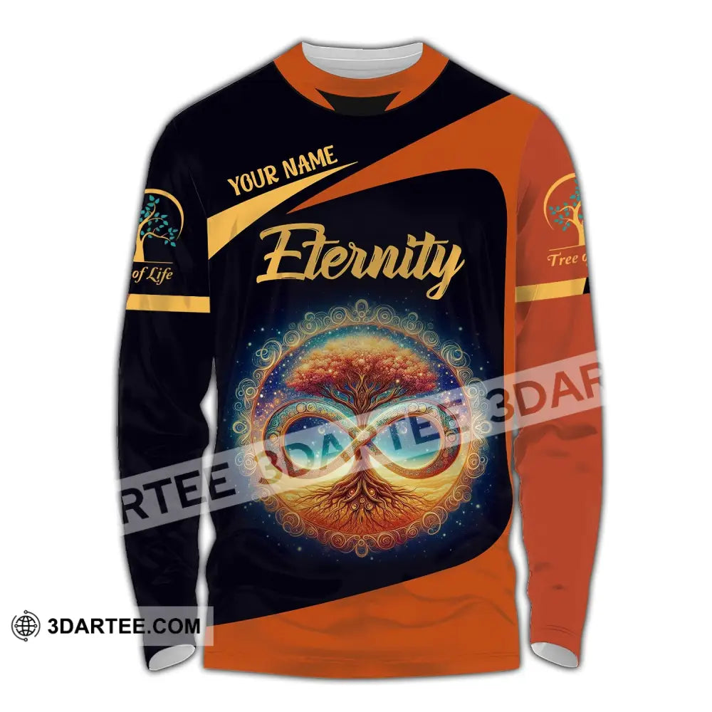 Unisex Shirt - Custom Name Eternity Long Sleeve / S T-Shirt