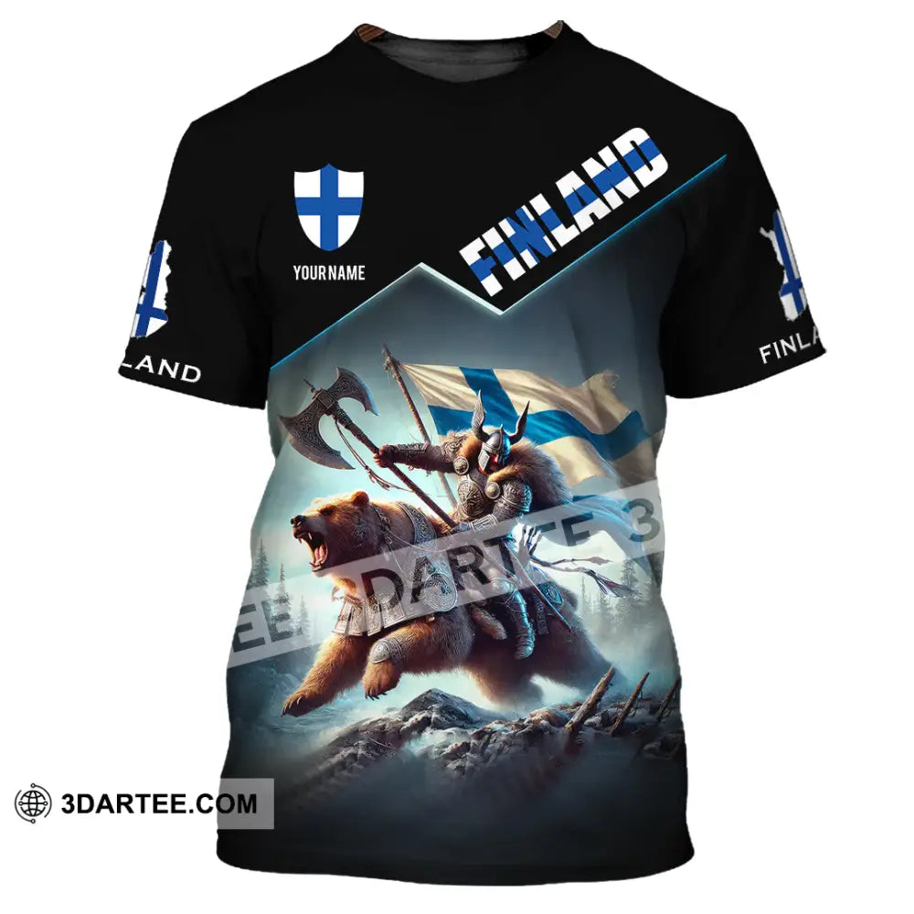 Unisex Shirt Custom Name Finland T-Shirt Lover Gift / S T-Shirt