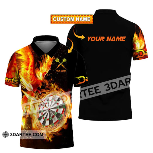 Unisex Shirt - Custom Name Fire Darts Sport T-Shirt