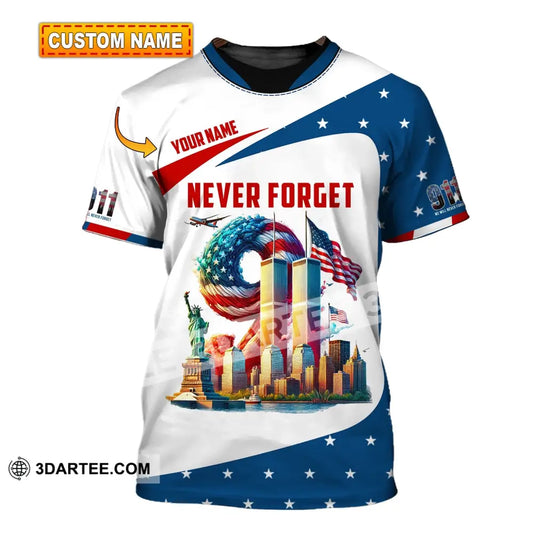 Unisex Shirt Custom Name Firefighter Memorial Fallen Firefighters 911 T-Shirt T-Shirt