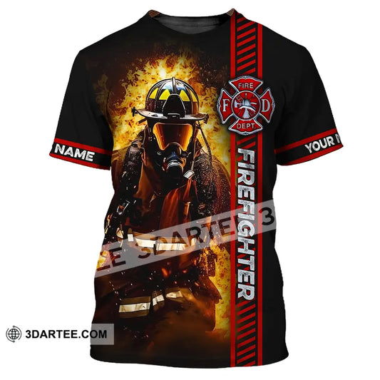 Unisex Shirt - Custom Name Firefighter Patriot Day 911 T-Shirt / S T-Shirt