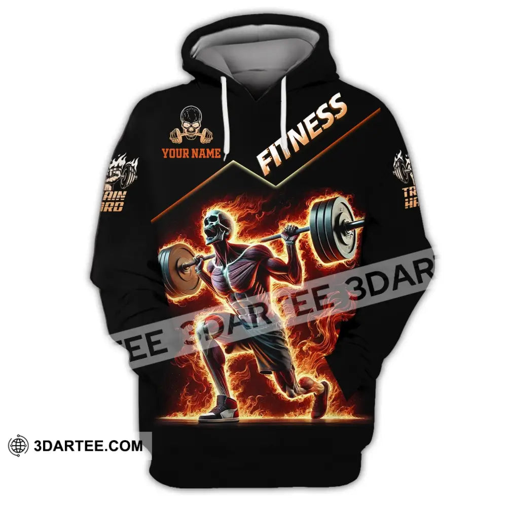 Unisex Shirt Custom Name Fitness Gym Lover Gift Hoodie / S T-Shirt