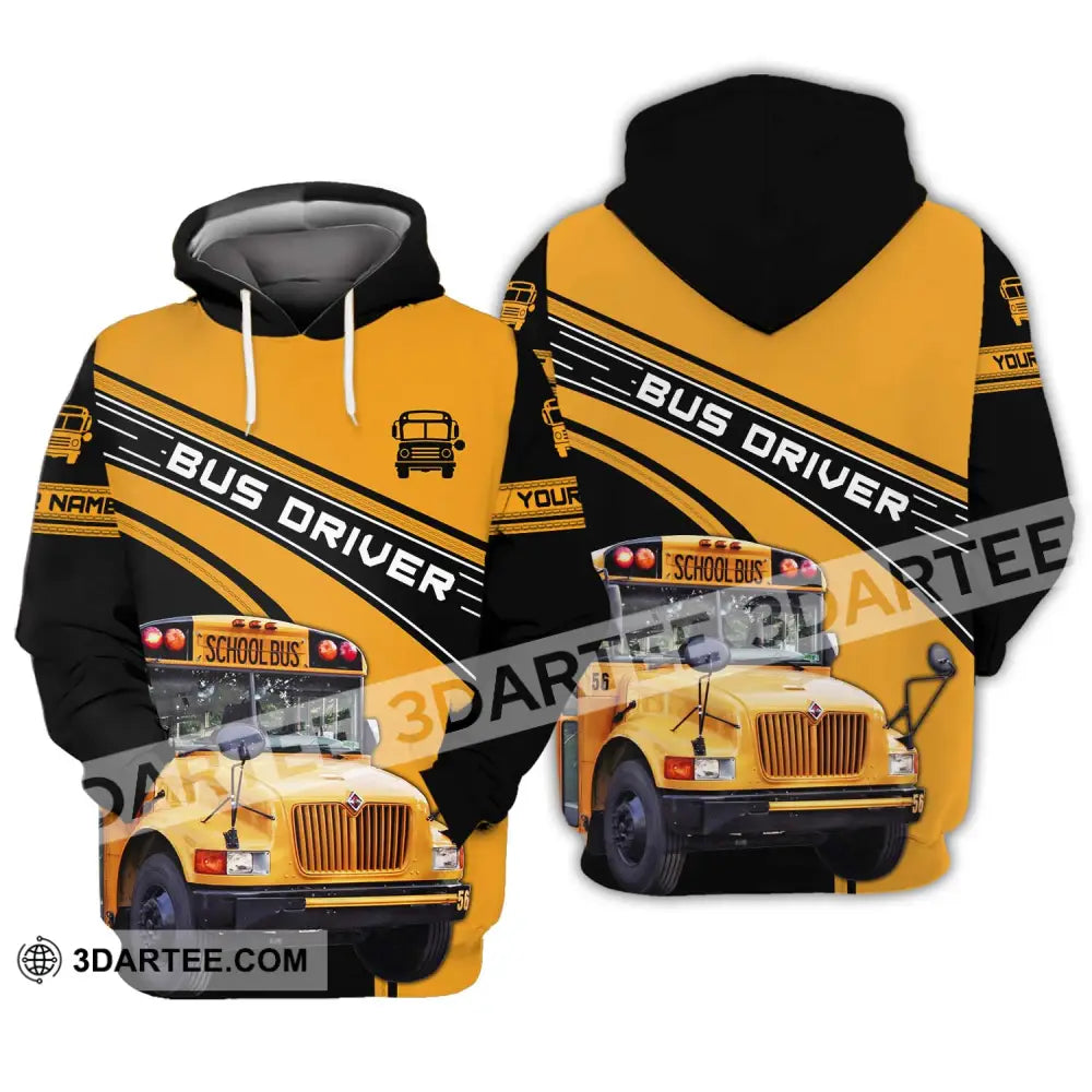 Unisex Shirt - Custom Name For Bus Driver Hoodie / S T-Shirt