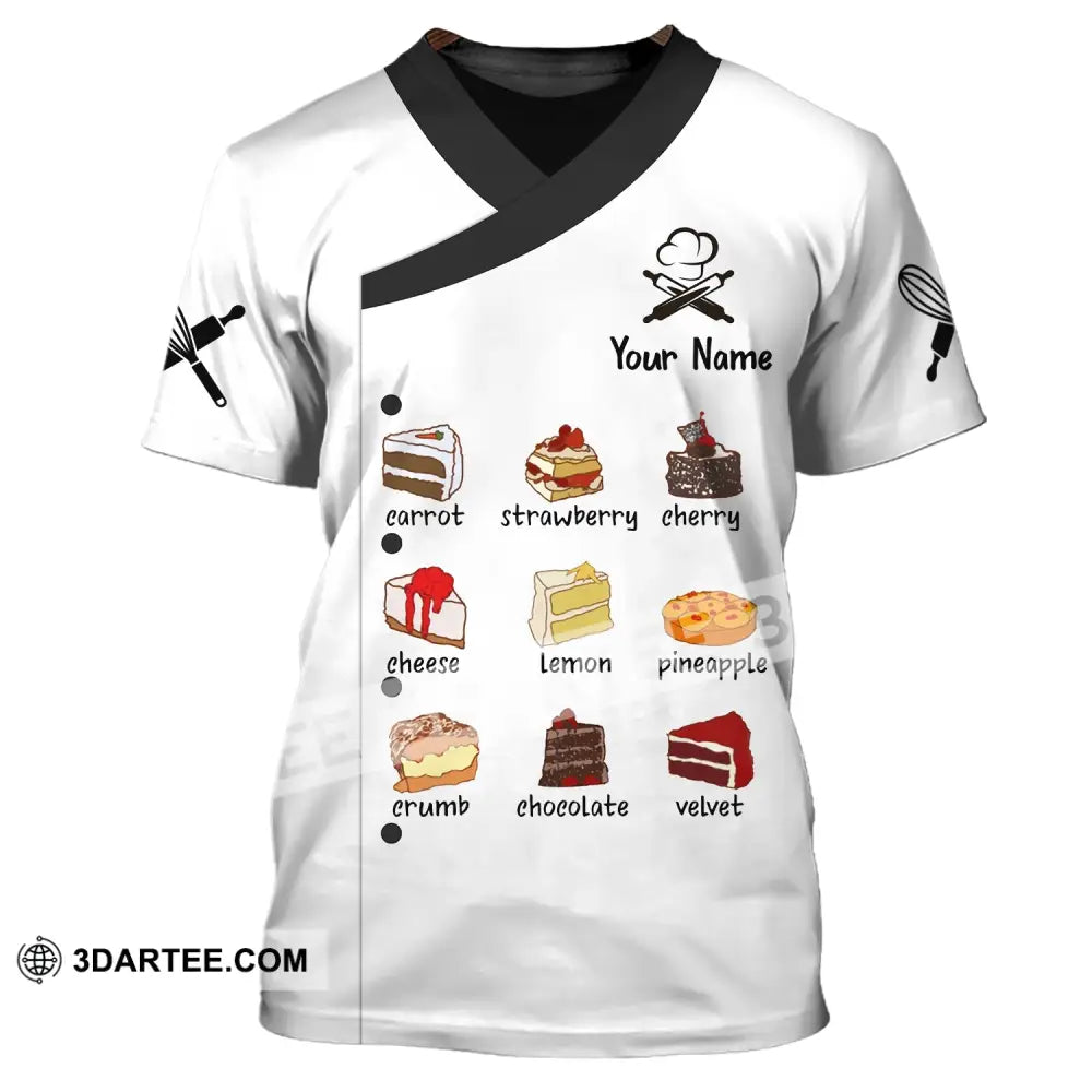 Unisex Shirt Custom Name For Chef Baking Lover T-Shirt Apparel T-Shirt