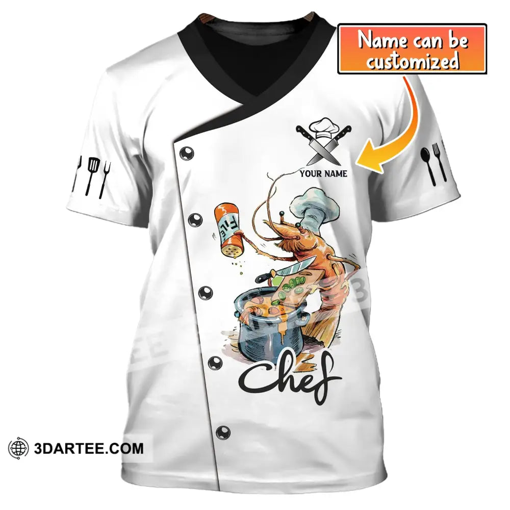 Unisex Shirt Custom Name For Chef Chefs T-Shirt Apparel T-Shirt