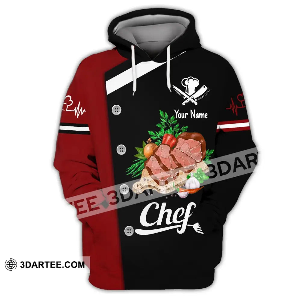 Unisex Shirt Custom Name For Chef Hoodie Apparel / S T-Shirt