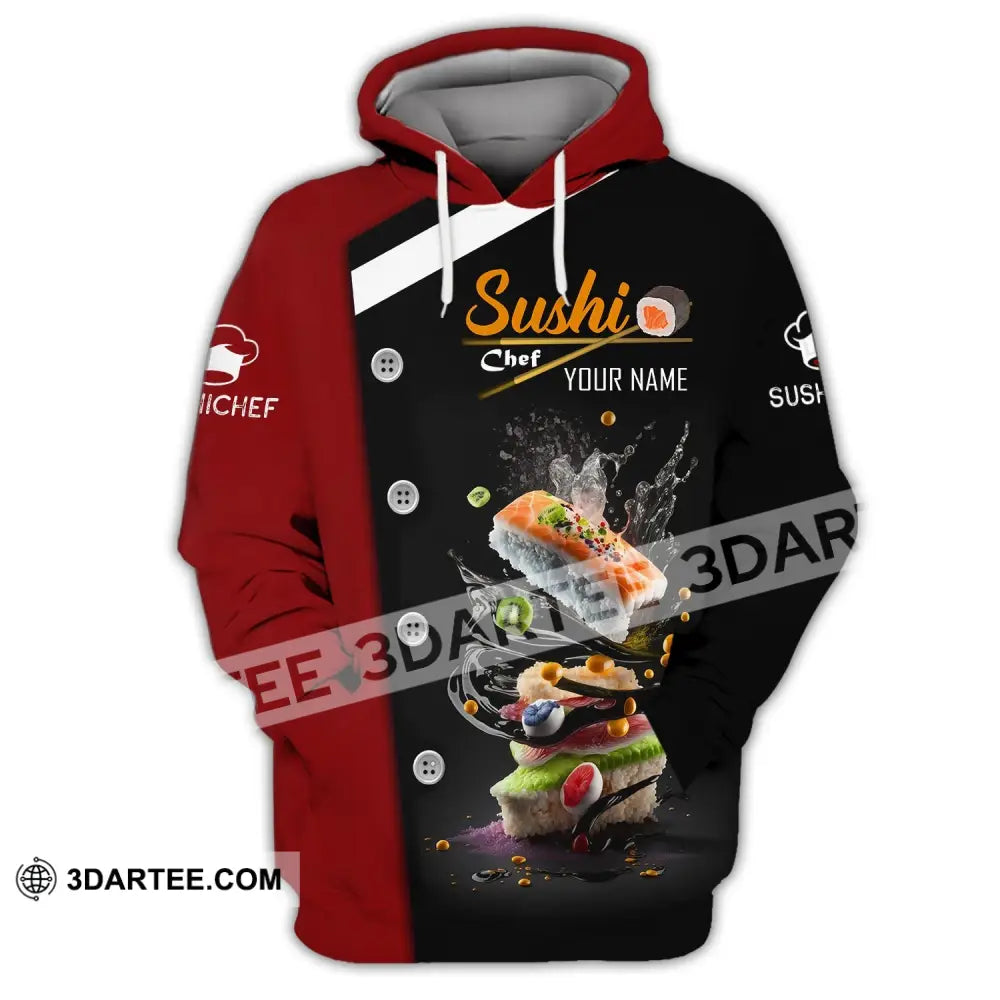 Unisex Shirt Custom Name For Chef Sushi T-Shirt Apparel Hoodie / S T-Shirt