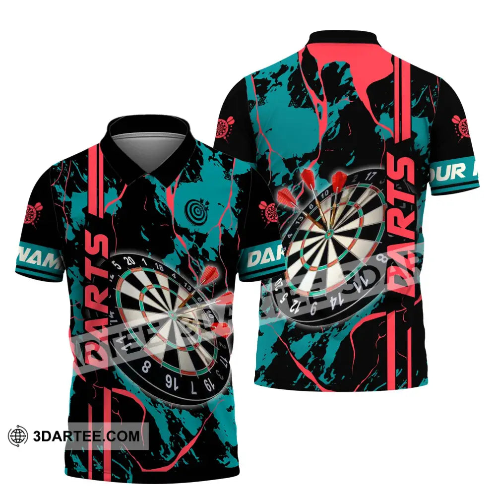 Unisex Shirt - Custom Name For Darts Lover Polo / S T-Shirt