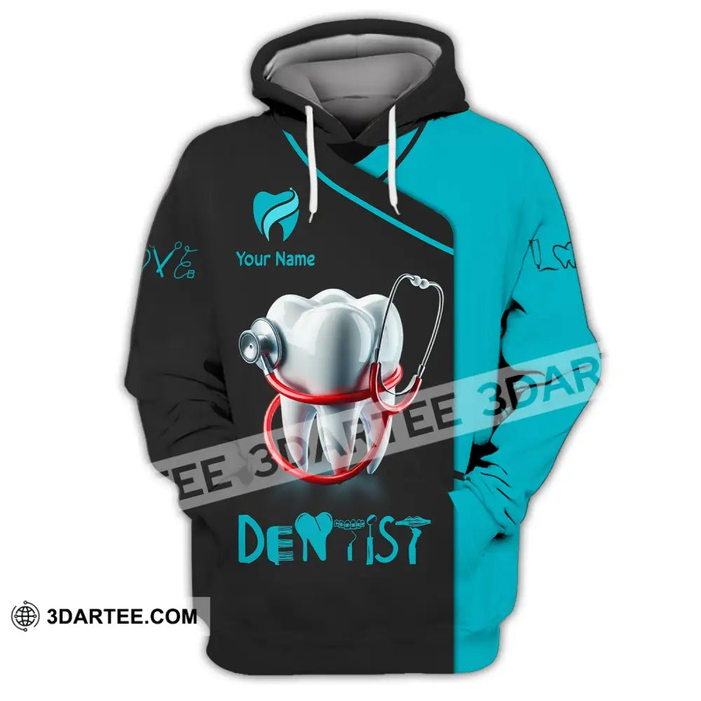 Unisex Shirt - Custom Name For Dentist Hoodie / S T-Shirt