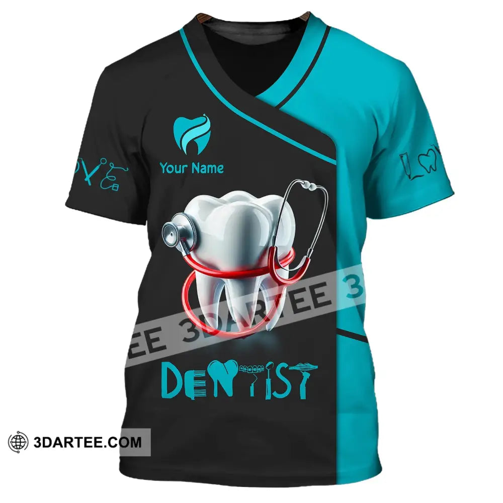 Unisex Shirt - Custom Name For Dentist T-Shirt / S T-Shirt