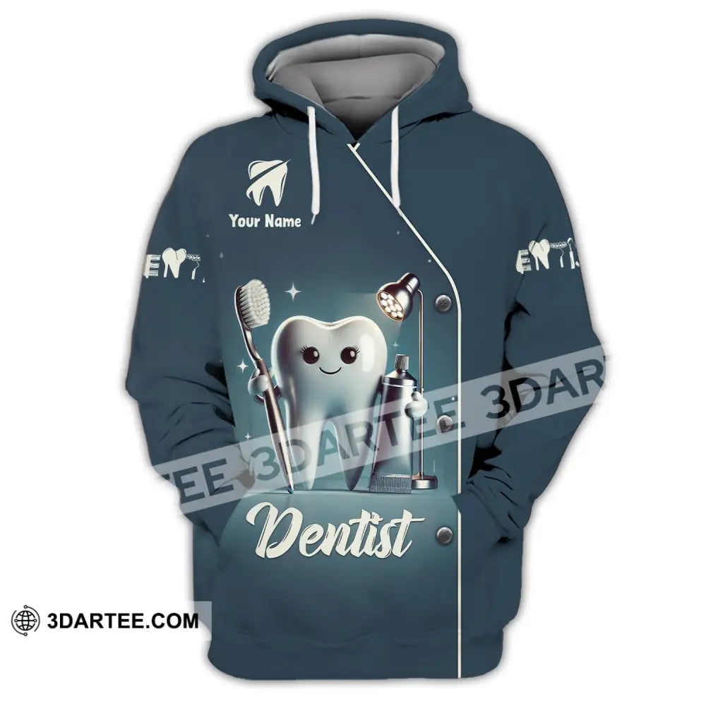 Unisex Shirt - Custom Name For Dentist Tooth Hoodie / S T-Shirt