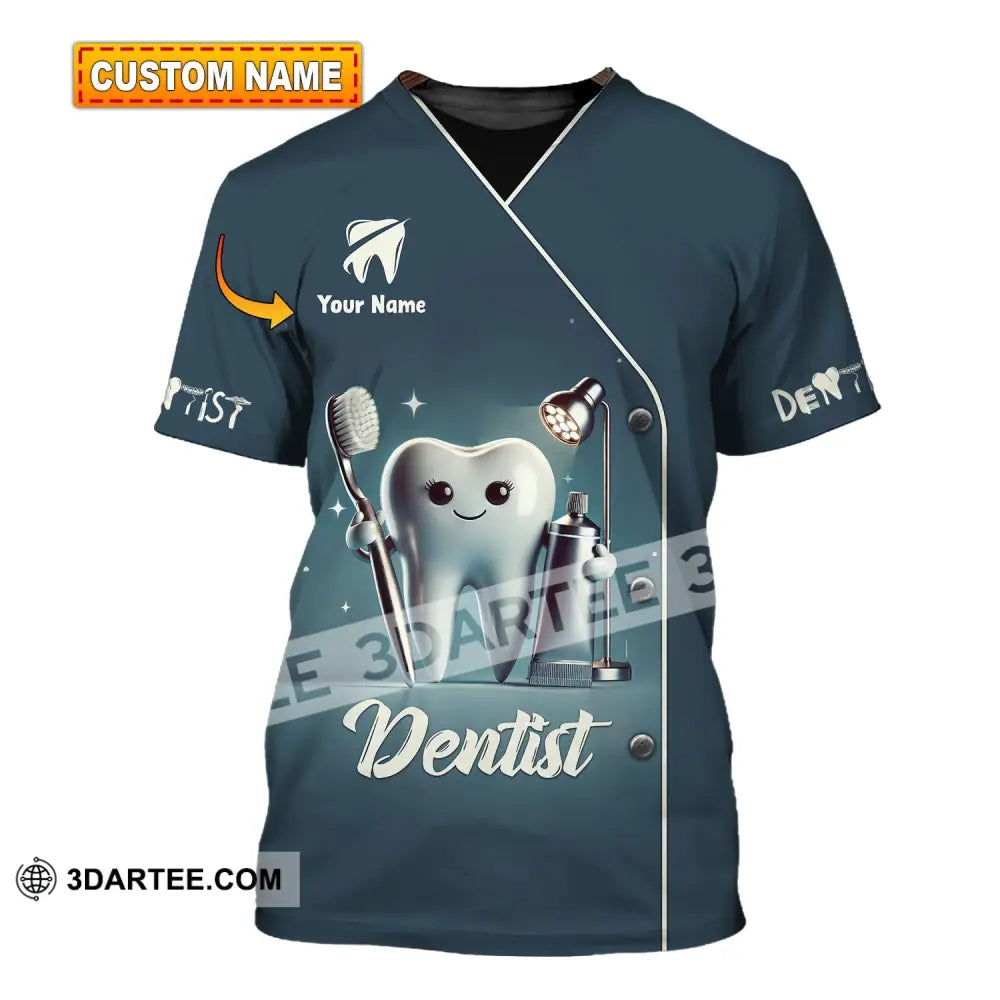 Unisex Shirt - Custom Name For Dentist Tooth T-Shirt