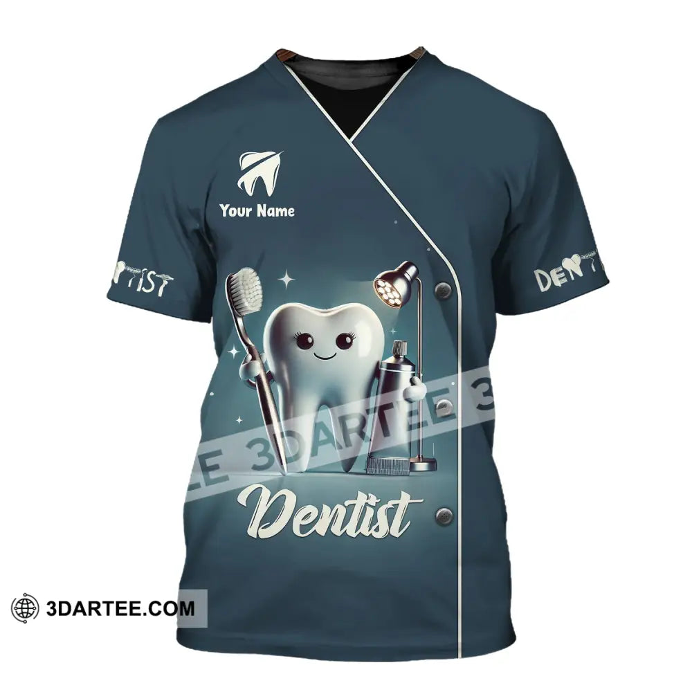 Unisex Shirt - Custom Name For Dentist Tooth T-Shirt / S T-Shirt