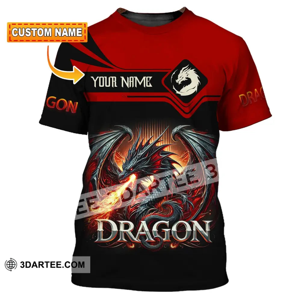 Unisex Shirt Custom Name For Dragon Lover T-Shirt Hoodie Long Sleeve T-Shirt