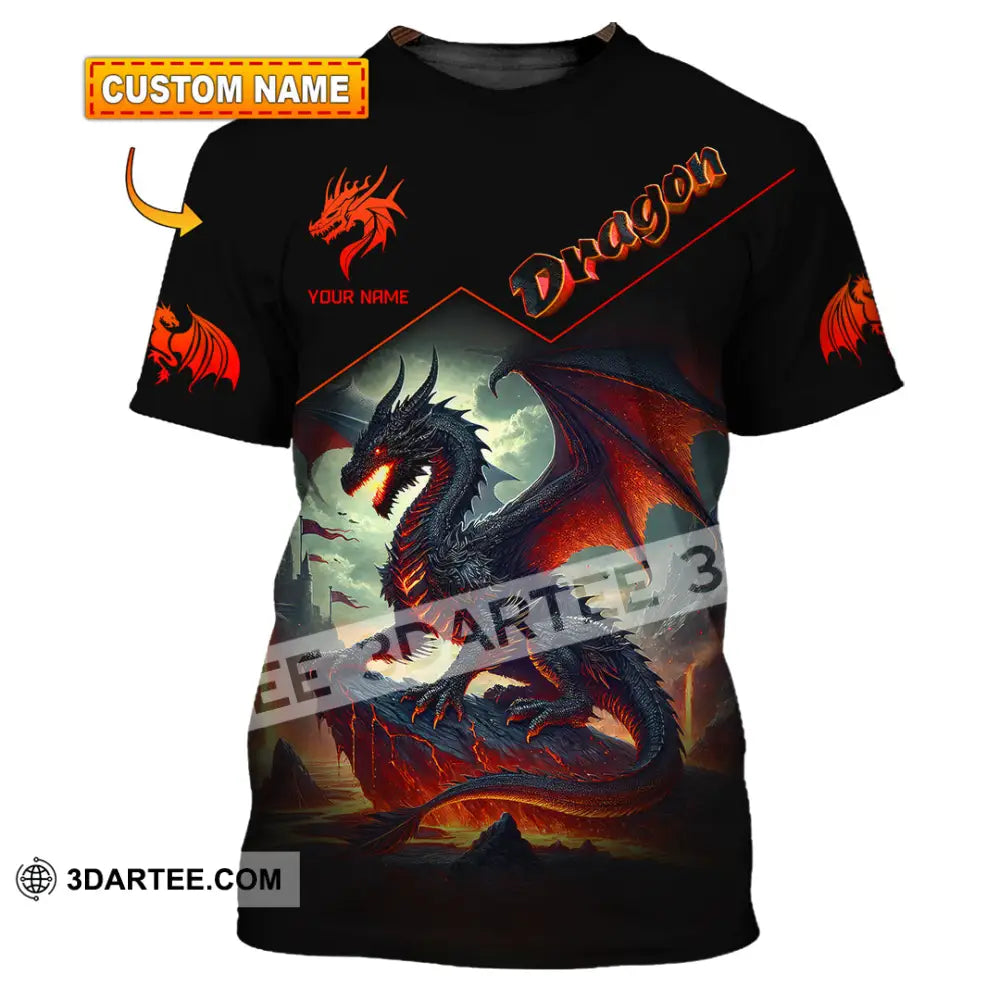 Unisex Shirt Custom Name For Dragon Lover T-Shirt Hoodie Long Sleeve T-Shirt