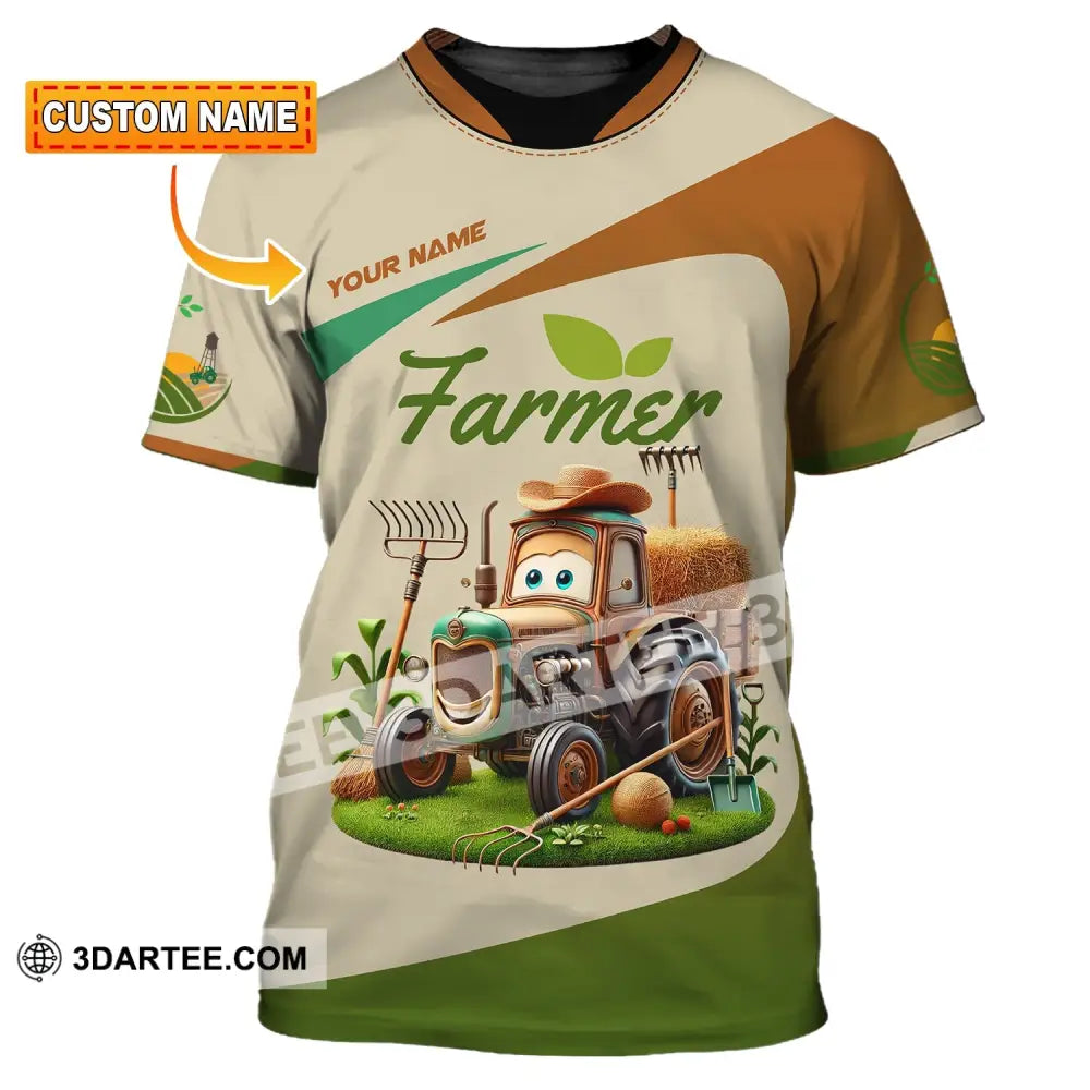 Unisex Shirt Custom Name For Farmer T-Shirt Hoodie Long Sleeve T-Shirt