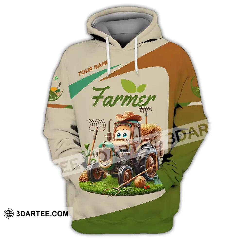 Unisex Shirt Custom Name For Farmer T-Shirt Hoodie Long Sleeve / S T-Shirt