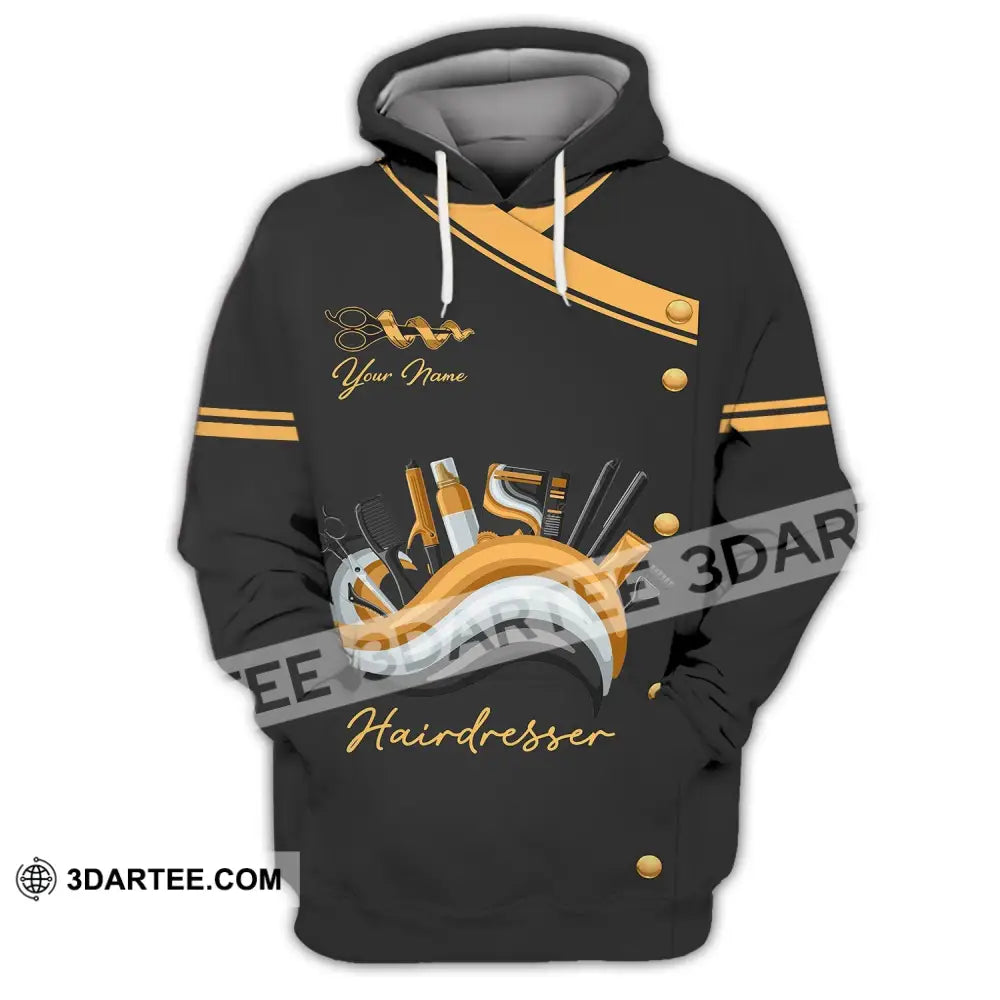 Unisex Shirt - Custom Name For Hairdresser Hoodie / S T-Shirt