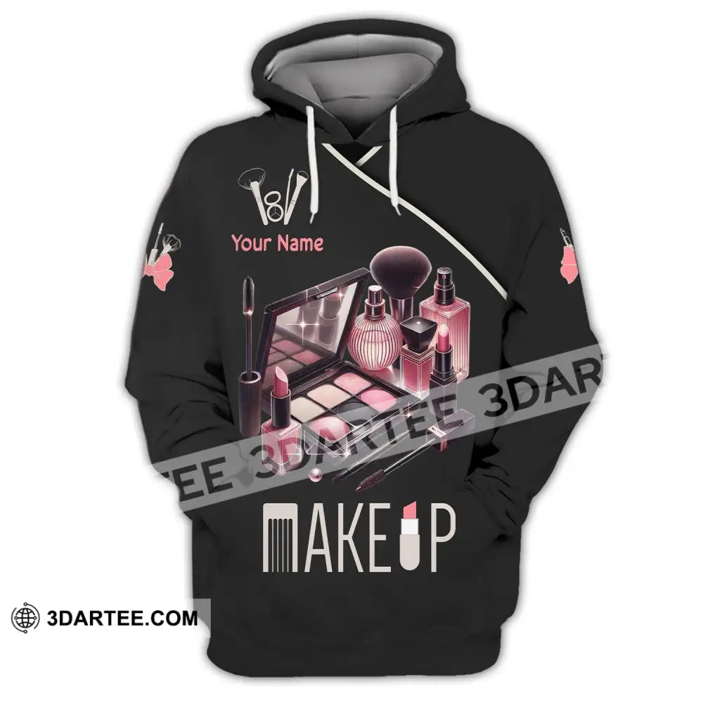 Unisex Shirt - Custom Name For Makeup Lover Hoodie / S T-Shirt