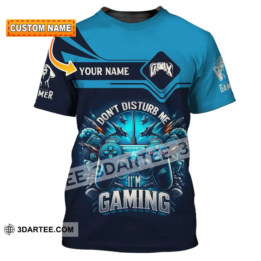 Unisex Shirt Custom Name Gamer For Game Lover Apparel T-Shirt