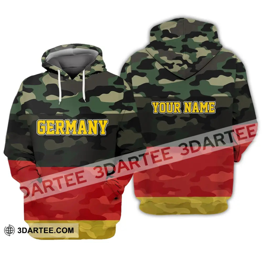 Unisex Shirt - Custom Name Germany All Over 3D Hoodie / S T-Shirt