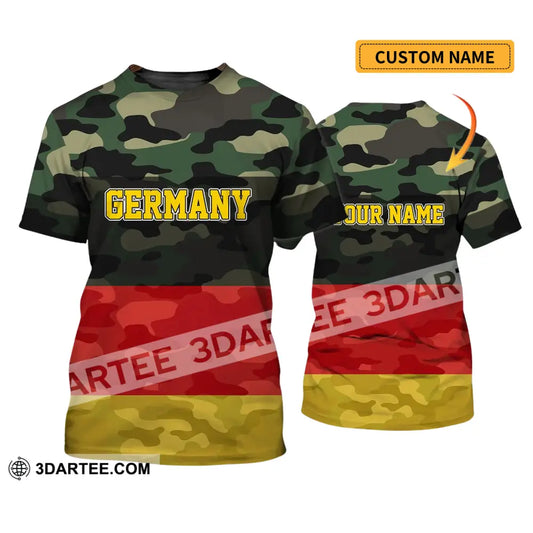 Unisex Shirt - Custom Name Germany All Over 3D T-Shirt