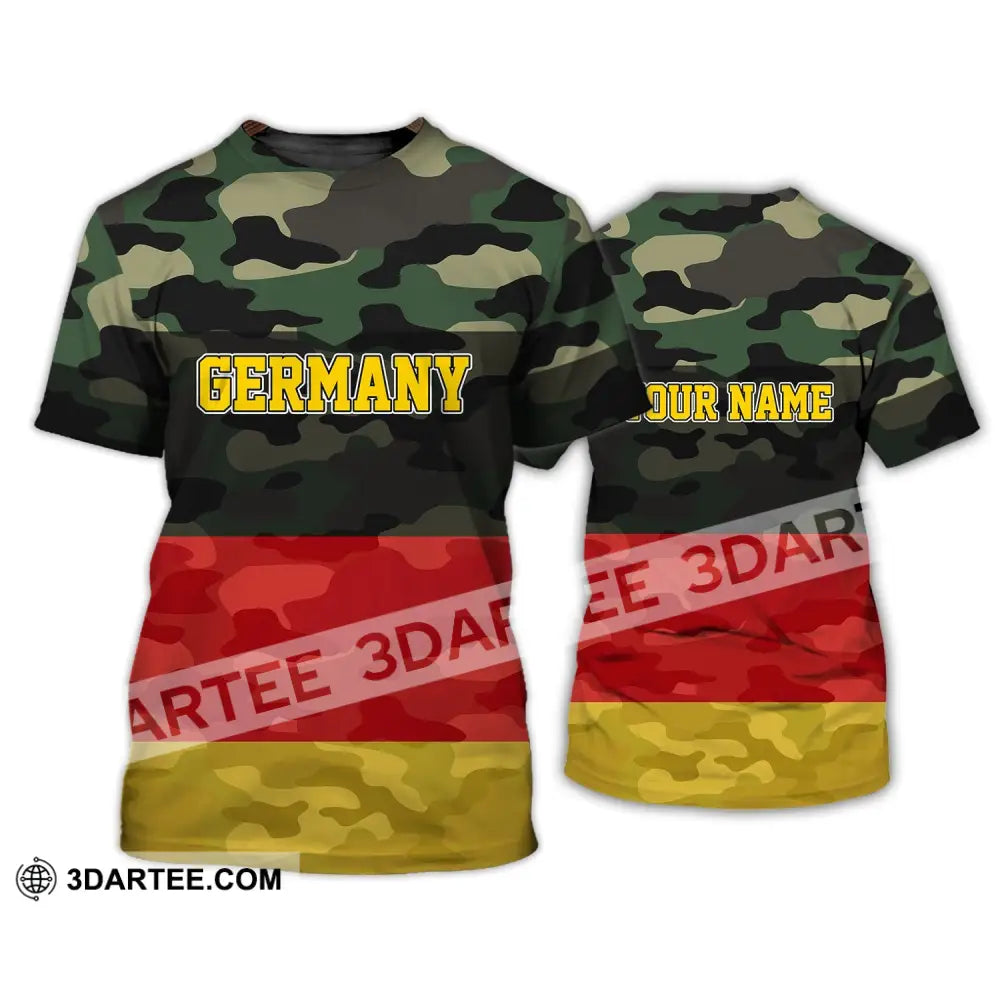 Unisex Shirt - Custom Name Germany All Over 3D T-Shirt / S T-Shirt