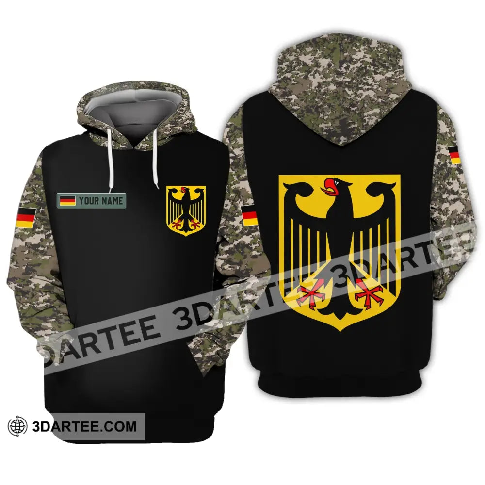 Unisex Shirt - Custom Name Germany Army 3D Hoodie / S T-Shirt